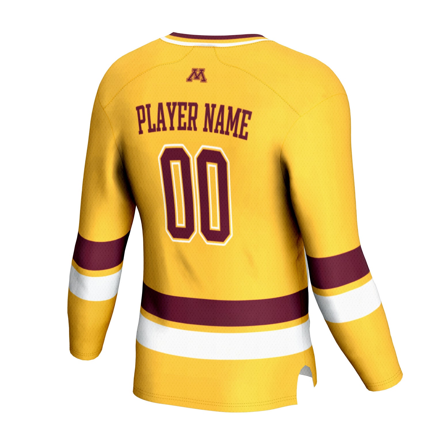 [NJP] Minnesota Golden Gophers GameDay Greats Unisex NIL Pick-A-Player Men's Hockey Lightweight Jersey - Gold