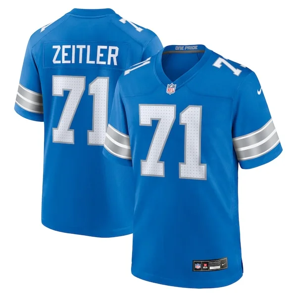 None Kevin Zeitler Game Jersey - Blue | NFL Player Jersey | NFL Footba