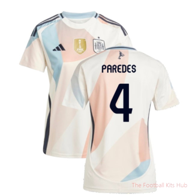[LK] 2025/26 Spain Away Shirt (Womens) (Paredes 4)