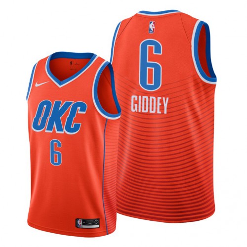 Oklahoma City Oklahoma City Thunder #6 Josh Giddey Womens Orange NBA Swingman Statement Edition 2019/2020 Jersey Womens