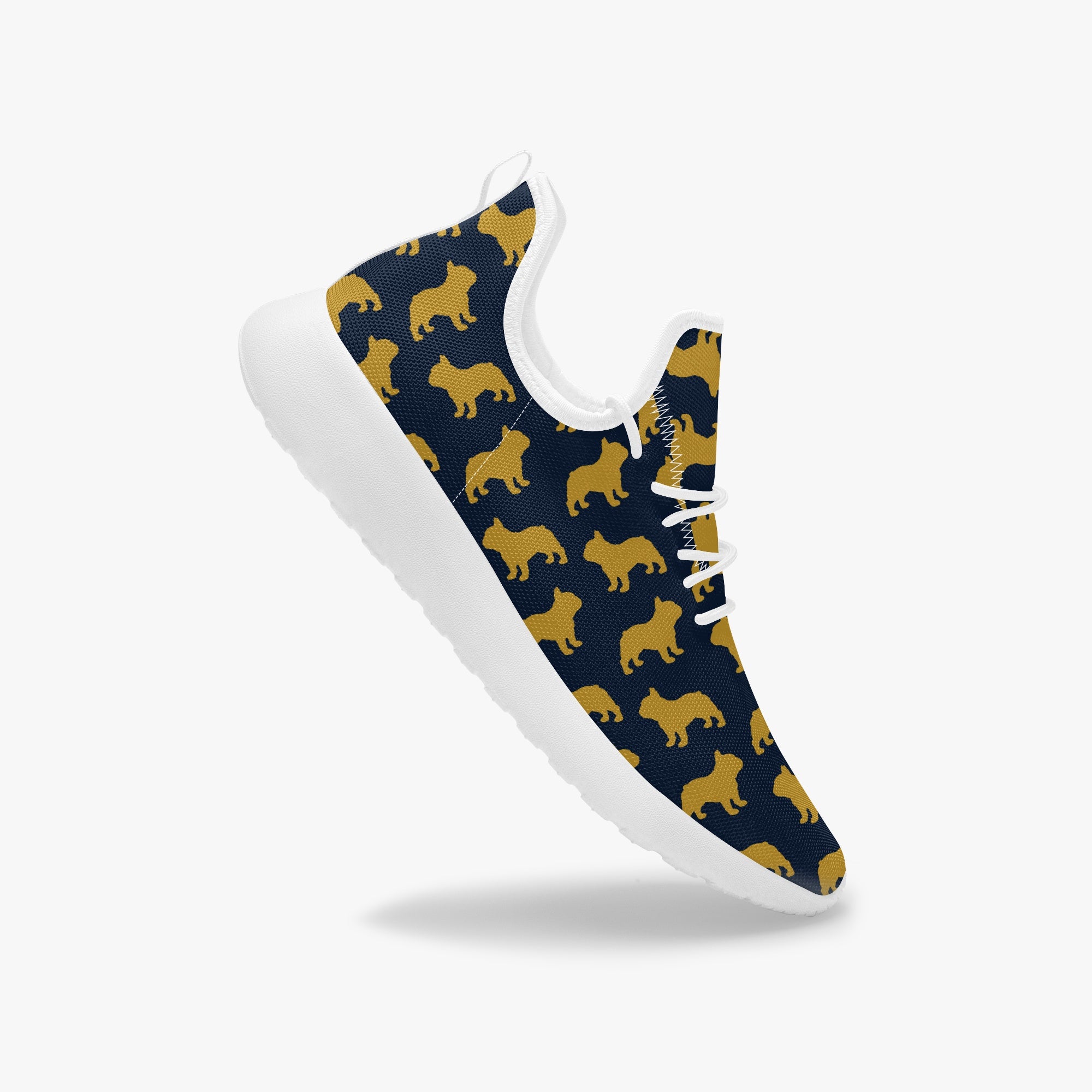 French Bulldog Lover Bleu Classic Sneakers Casual Footwear