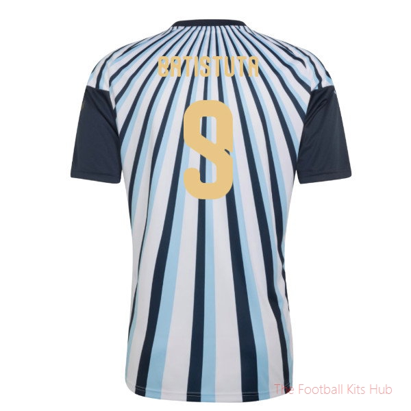 Argentina 2026-2027 Pre-Match Shirt National Team Jersey Batistuta #9