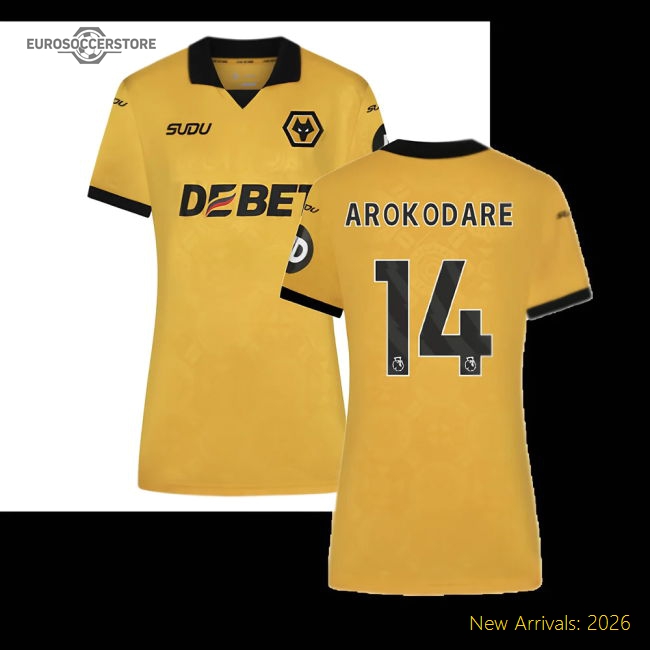 S Wolverhampton Wanderers Female 2025 Home Jersey Football Fan Gear