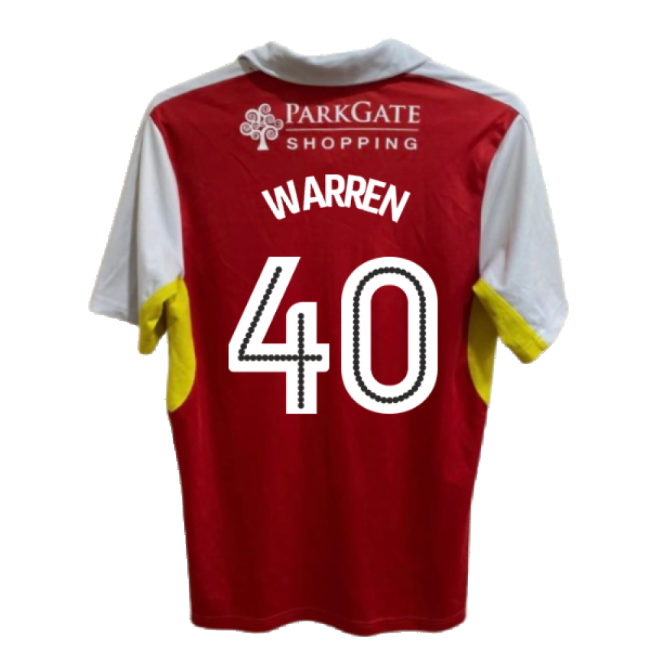 Rotherham 2016-17 Home Shirt Good Xl Warren 40 Fan Edition
