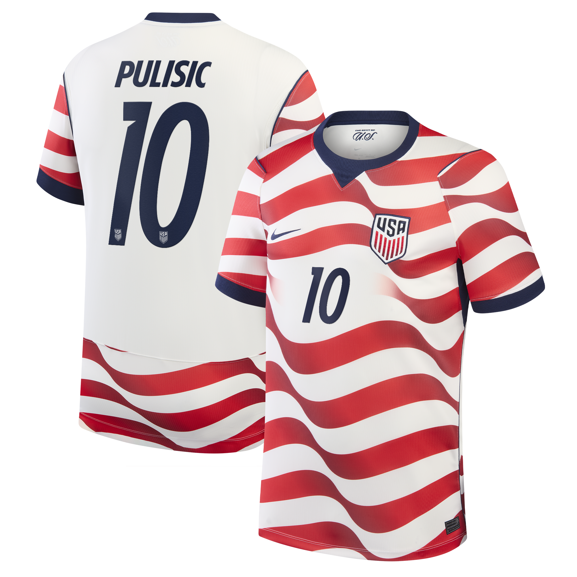 [SJH] Christian Pulisic USMNT 2026 Home Stadium Replica Jersey - White