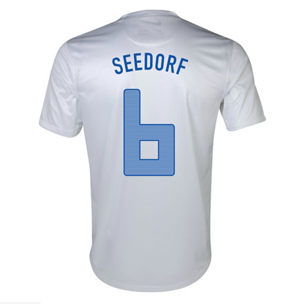 2013 Netherlands 6 Seedorf Away White Jersey Shirt - Official Replica