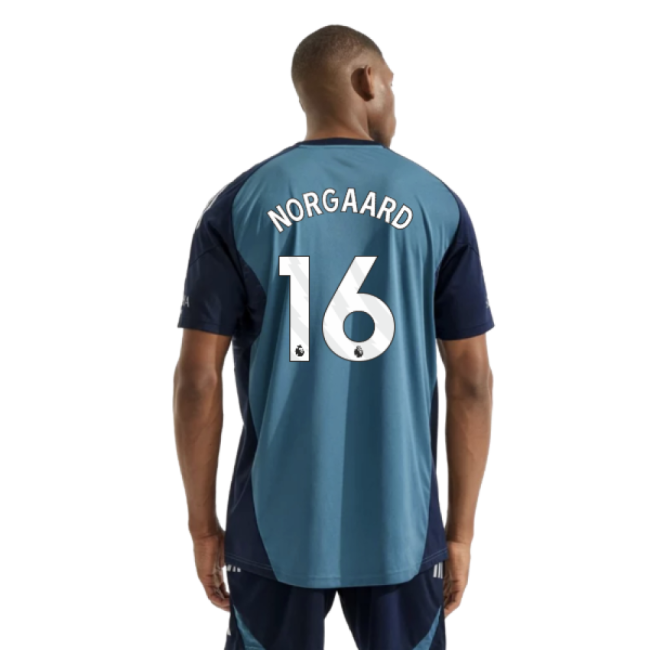 2025-20 Arsenal Training Soccer Jersey Norgaard 16 L S