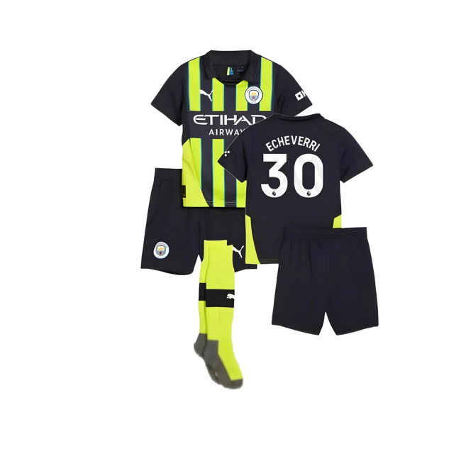 Top Tier Football Man City Away Mini Kit Echeverri #30 Latest Edit...
