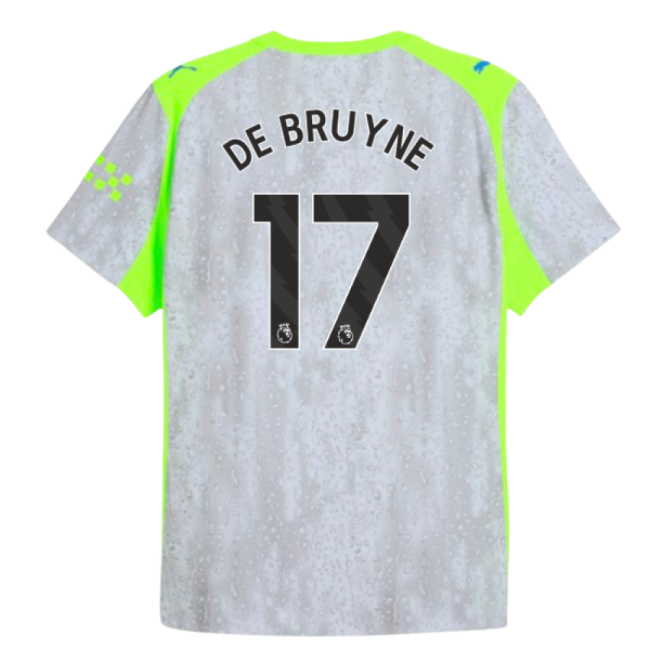 Intense Football Man City Authentic Third Shirt De Bruyne #17 Offi...