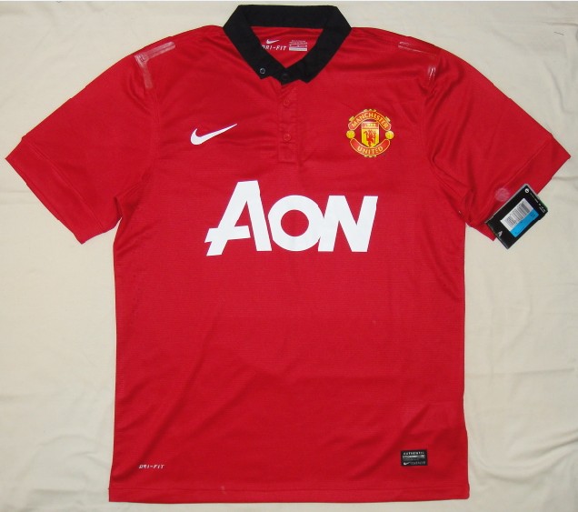 13-14 Manchester United Home Jersey Shirt - Official Replica 2147