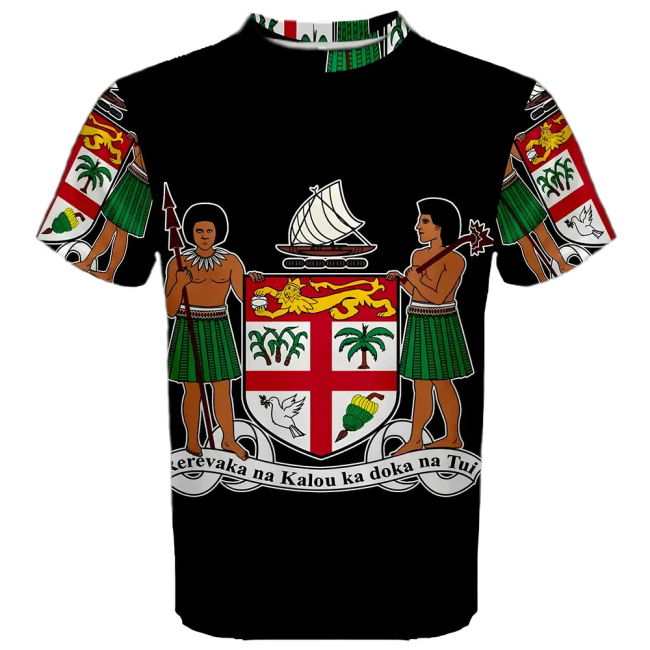 Pro-Grade Fiji Coat Of Arms Sublimated Sports Jersey Climate-Control