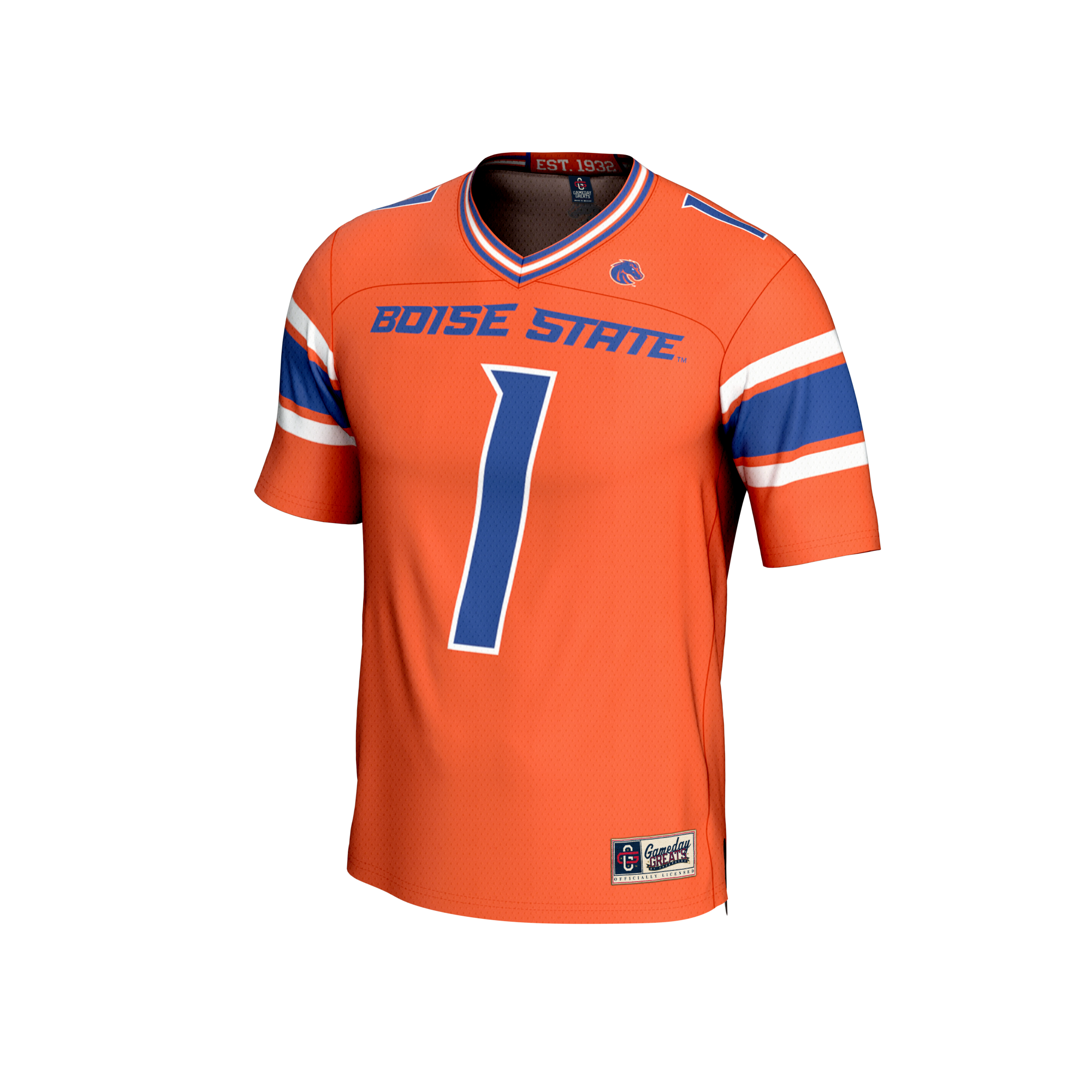 Boise State Broncos GameDay Greats Unisex Collegiate Football Lightweight Fashion 2026/2027 Football Jersey - Orange