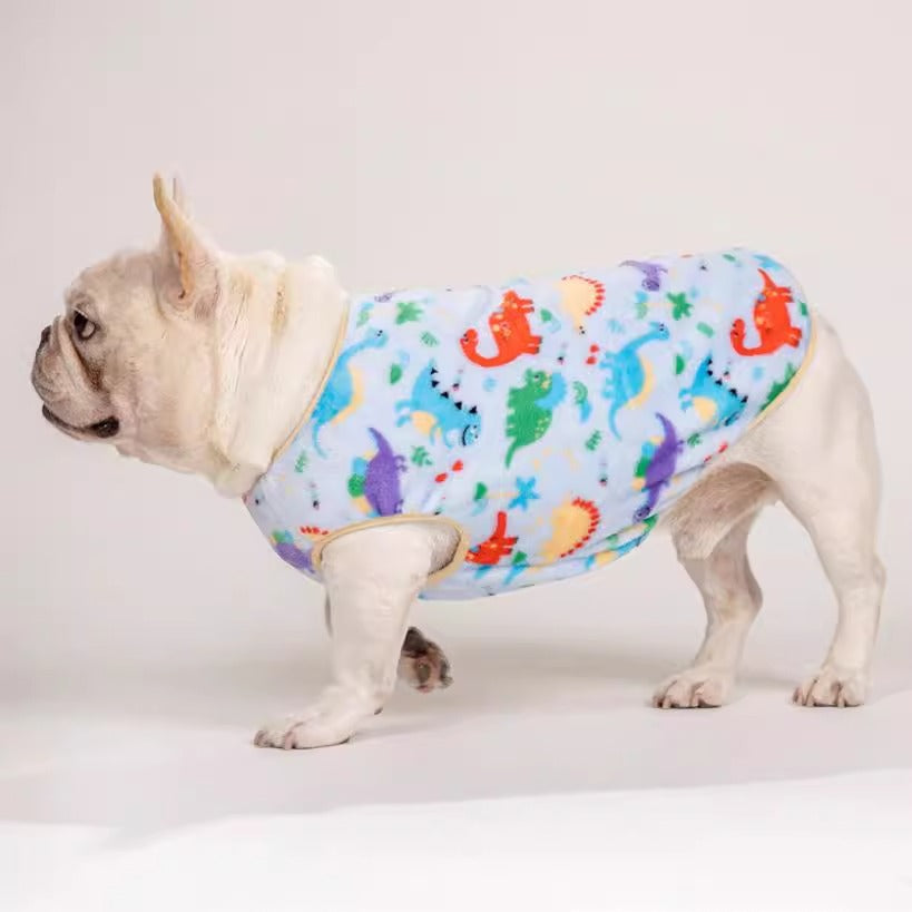 Snuggly Cozy Frenchie Fleece Pullover - Thick Winter Pet Vest