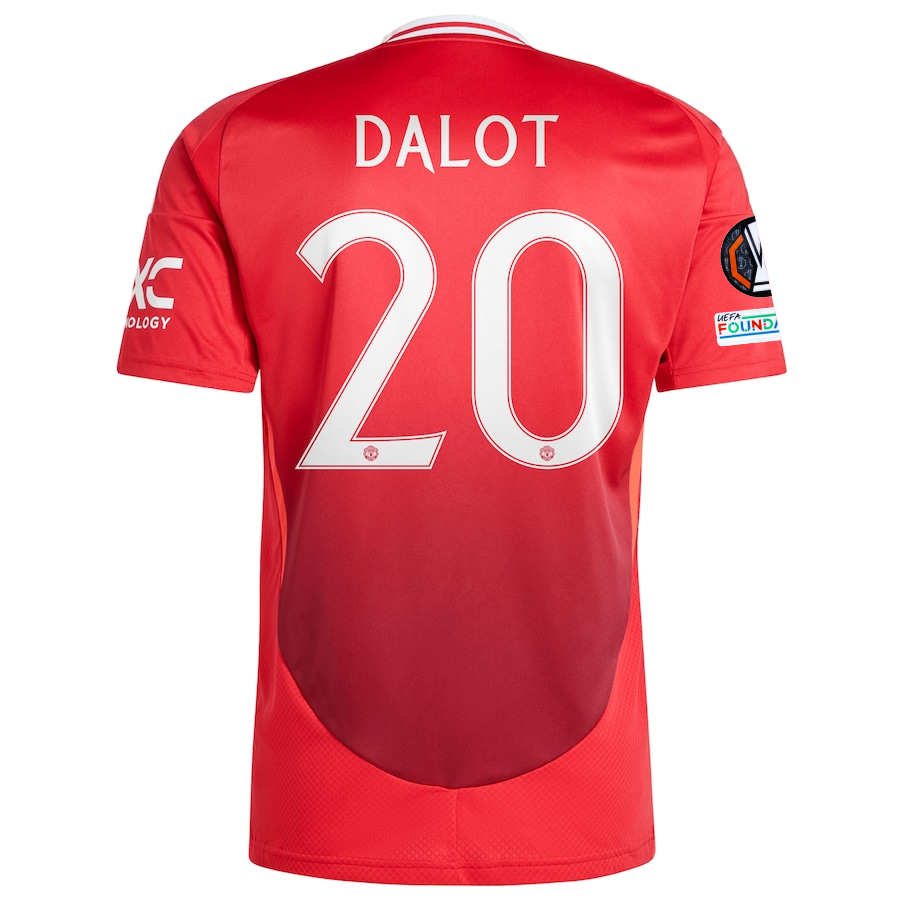 Manchester United Dalot 2024-2025 UEL Home Jersey – Authentic Shirt