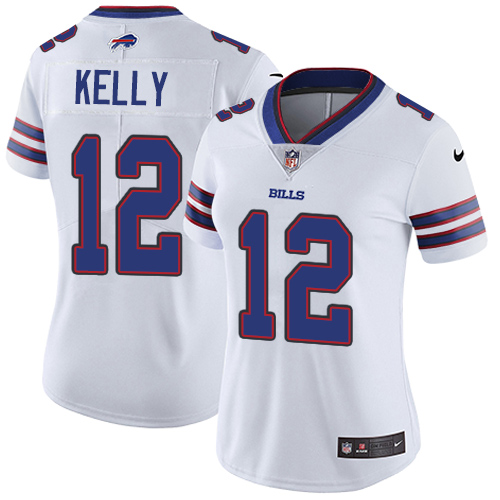 NFL BUF Bills #12 Jim Kelly White Limited Jersey - Authentic Quality