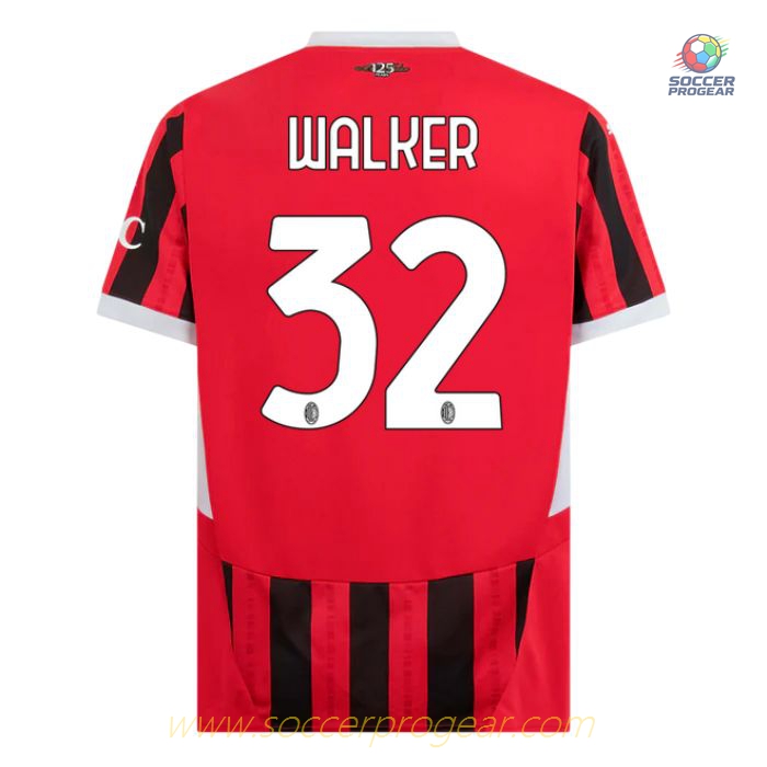AC Milan Home Football Team Jersey 2024-25 Edition Walker