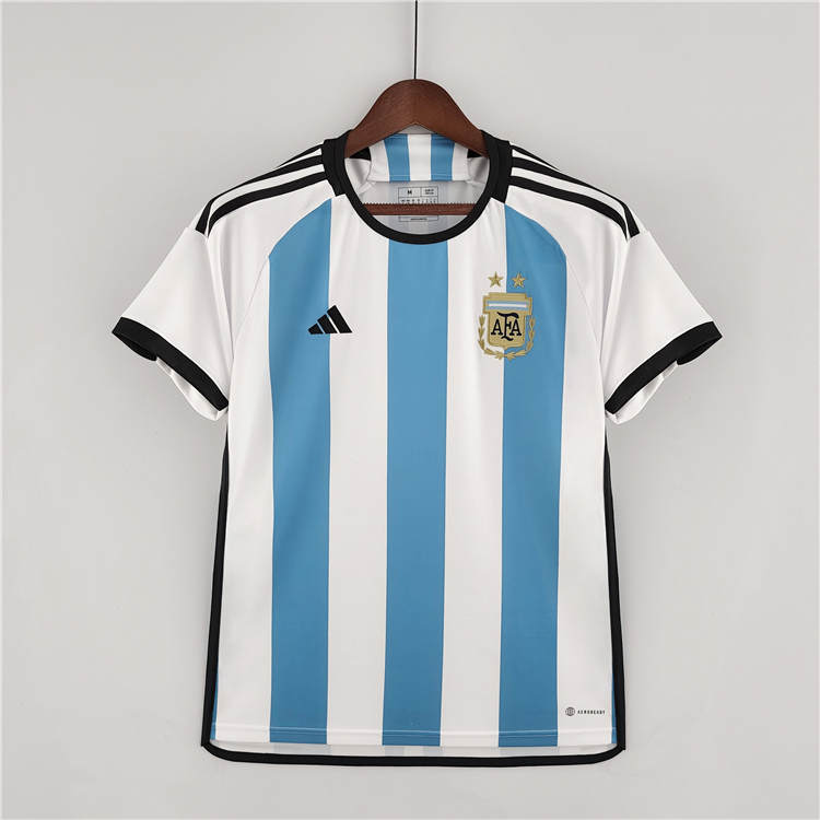 Comfort Fit Argentina World Cup 2022 Home White Soccer Jersey