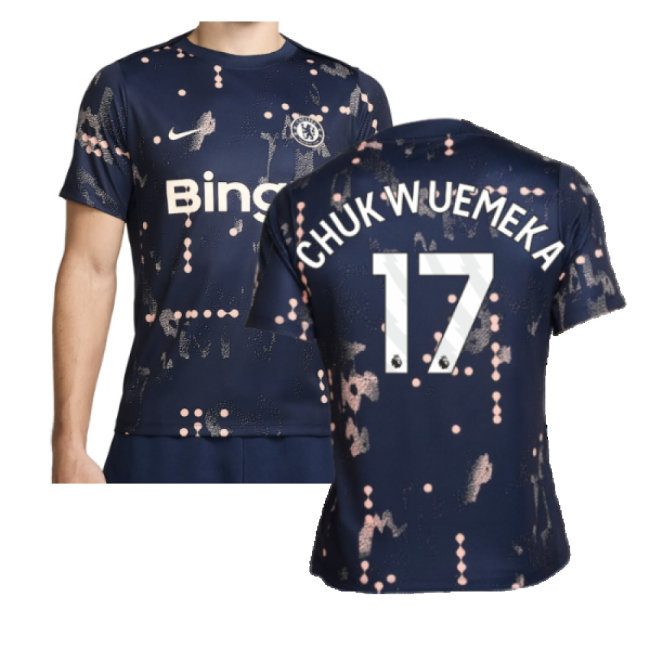 Chelsea Chelsea Academy Pro Pre Match Shirt Obsidian Chukwuemeka #...