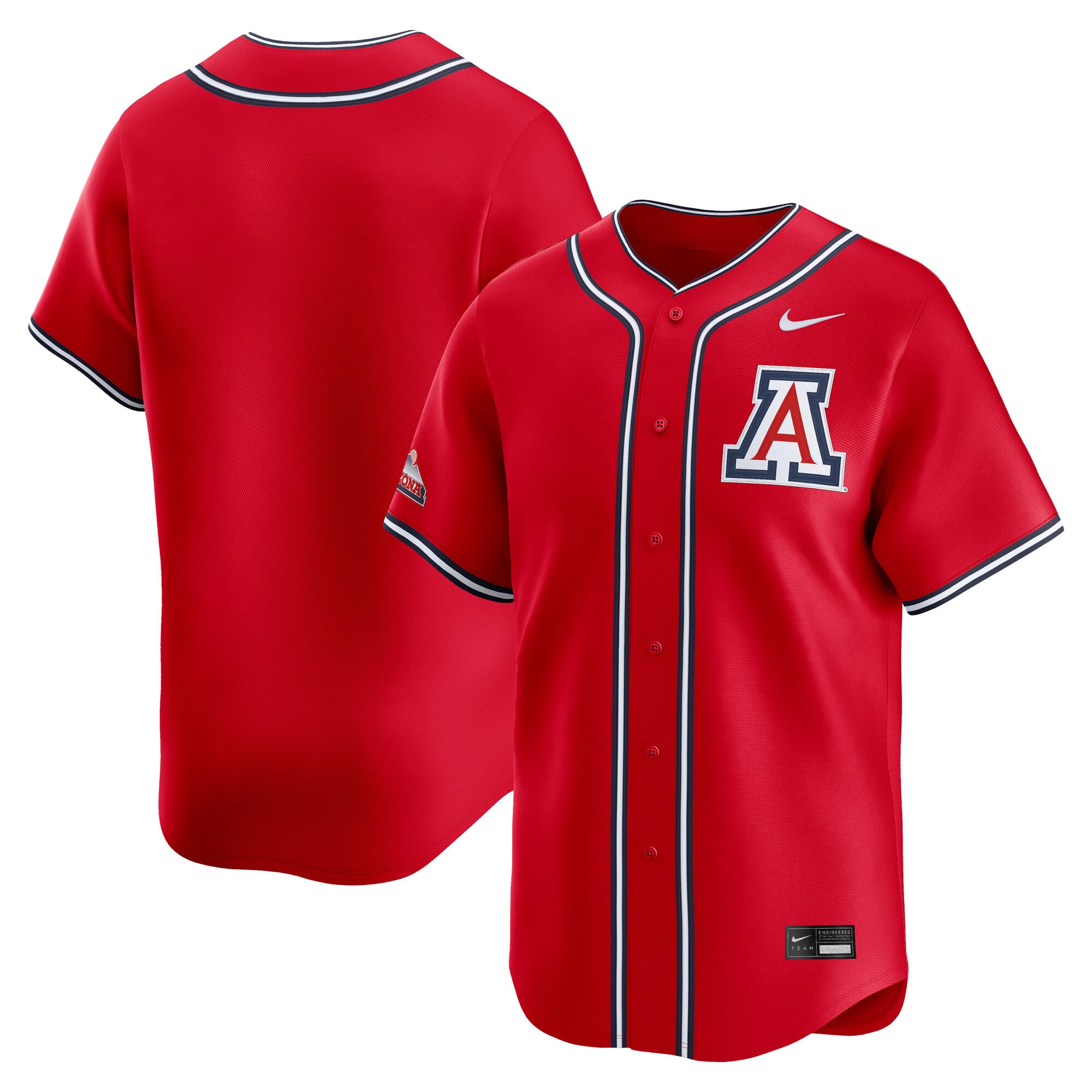 Arizona Wildcats Nike Baseball Limited Jersey - Red