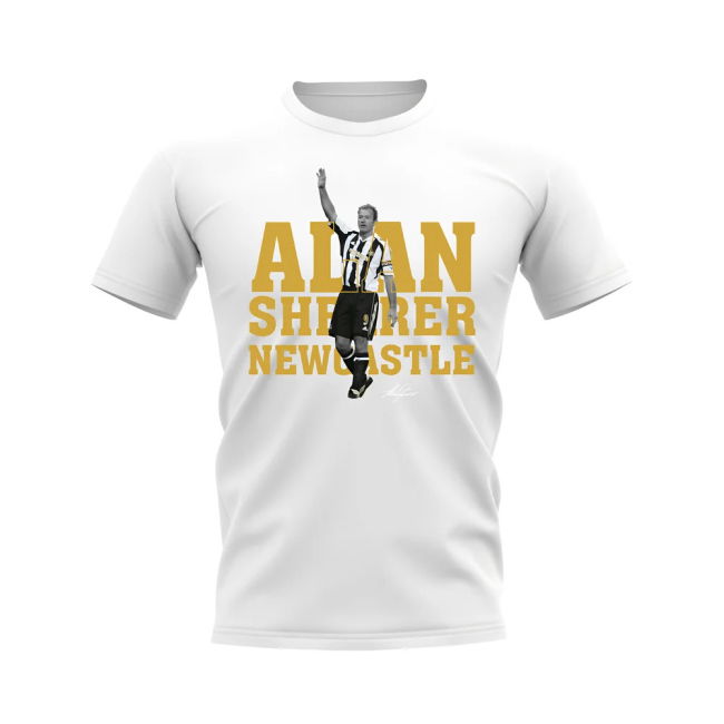 Alan Shearer Newcastle Player T-Shirt - White (Men