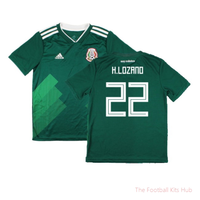 Mexico 2018-19 Home Shirt (Mint) (H.Lozano 22)