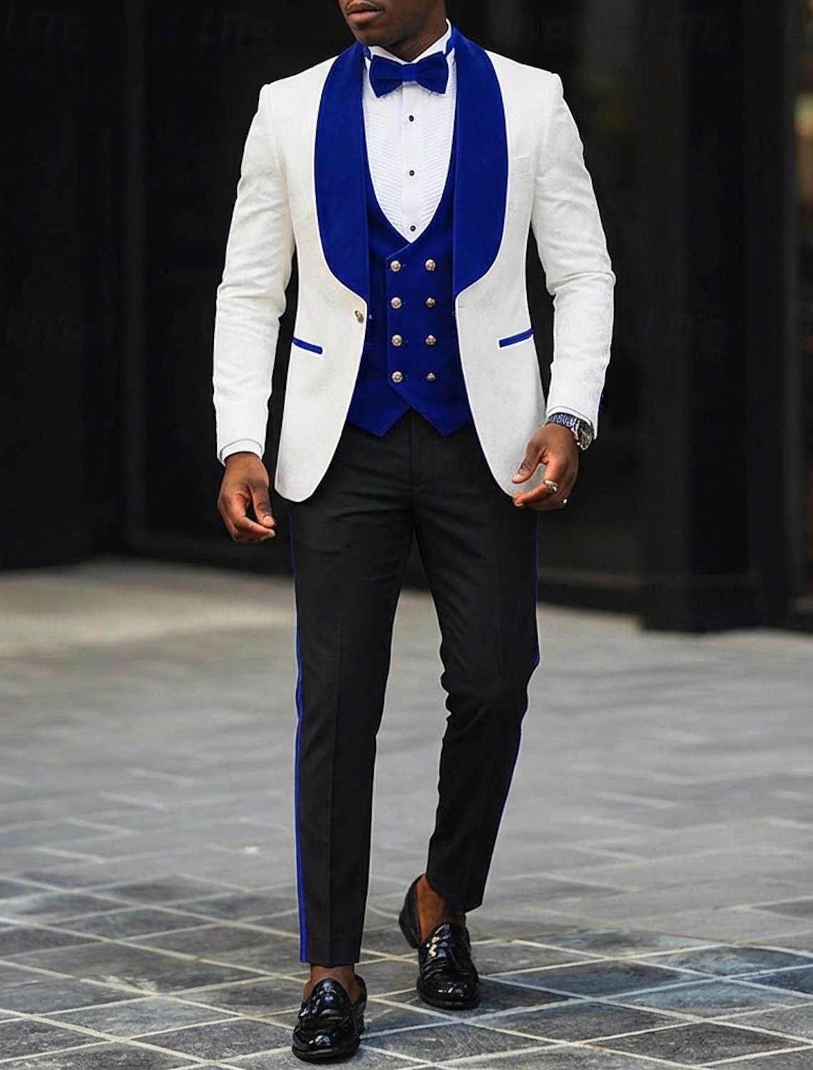 Men's Tuxedos Party Suits Beach Wedding Spring Wedding Pink Burgundy Spring & Summer Suit Shawl Lapel Fashion Casual Patchwork Slim Fit 3 Piece Single Breasted One-button