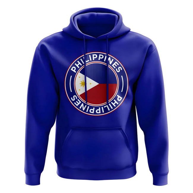Collector'S-Item Pro-Grade Philippines Football Badge Hoodie (Royal)