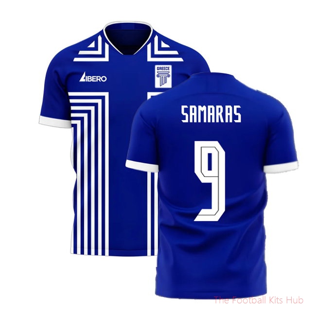 [LK] Greece 2025/26 Away Football Kit (Libero) (SAMARAS 9)