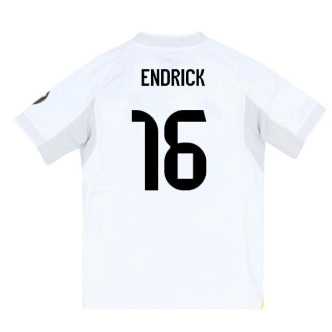 Camiseta Real Madrid 2025-2026 Local Juvenil - Oficial Con Endrick 16