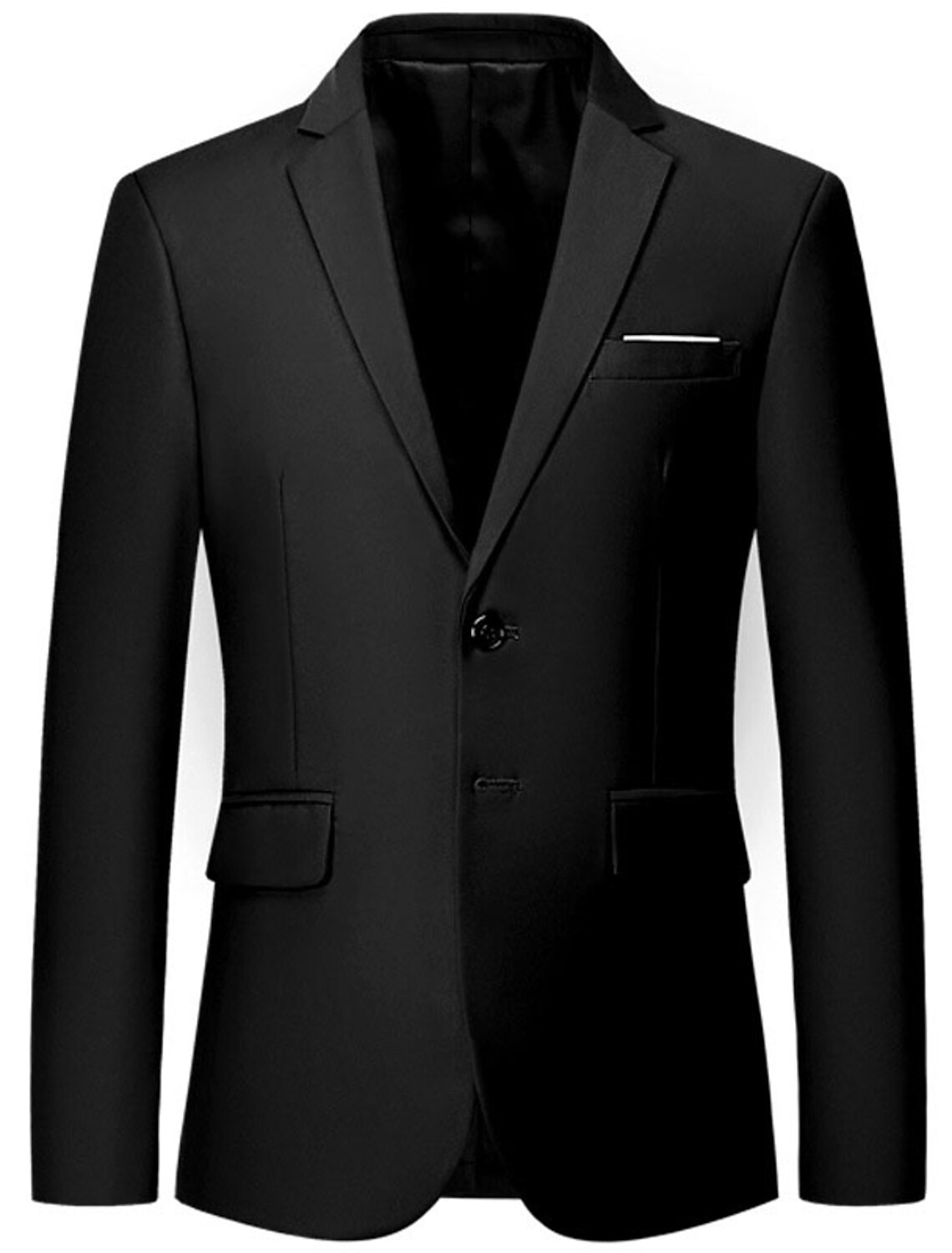 Men's Jacket Blazer Wedding Business Outdoor Pocket Spring Fall Plain