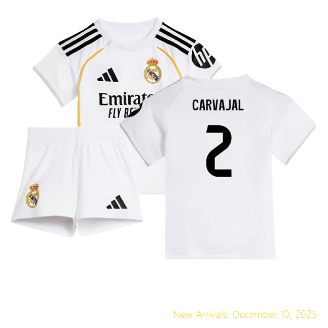 2025-2026 Real Madrid Home None - Authentic Soccer (Carvajal 2)