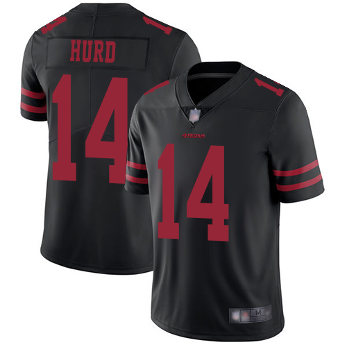 Authentic NFL SF 49ers #14 Jalen Hurd Black Limited Jersey - Fan Ap...
