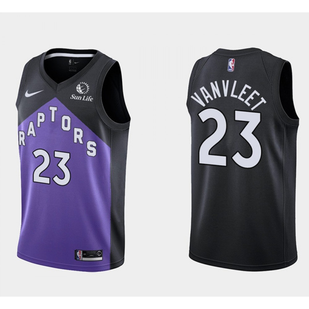 Contemporary Men's Toronto Raptors #23 Fred Purple Basketball Jersey