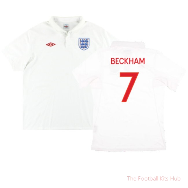 England 2009-10 Home (XL) (Excellent) (BECKHAM 7)