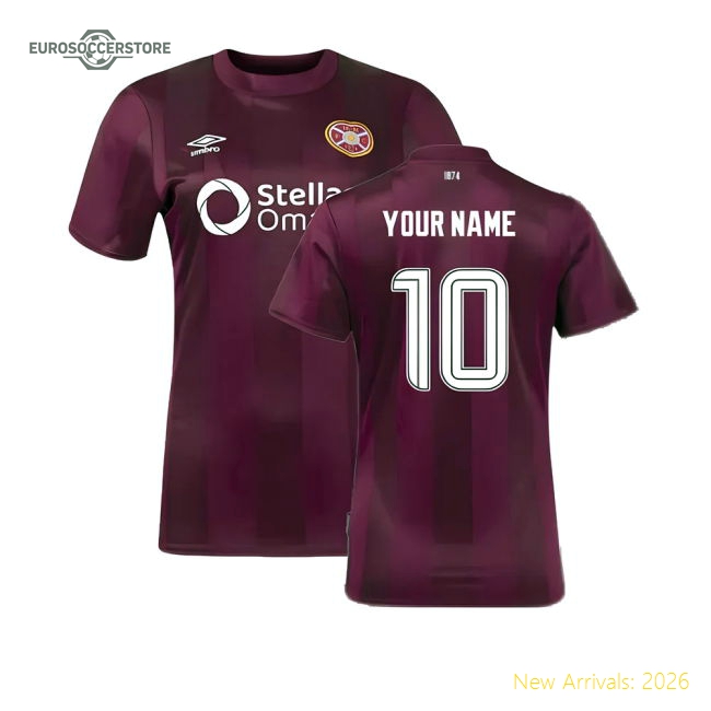 S Personalised Hearts Football Shirts Female 2024 Home Jersey Jersey