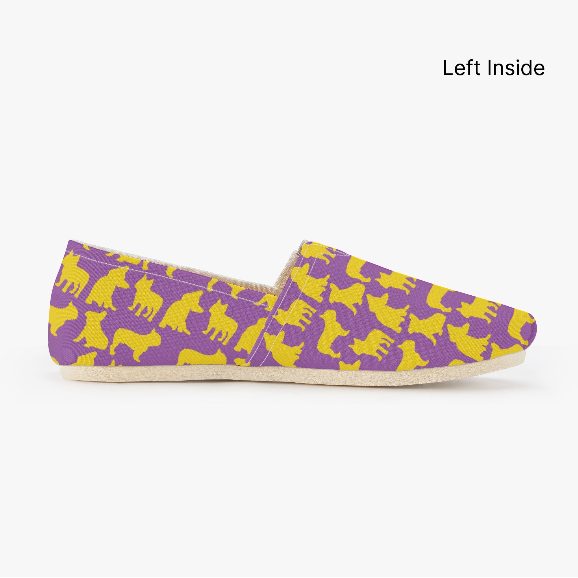 French Bulldog Soot Casual Canvas Shoes Protective Paw Gear