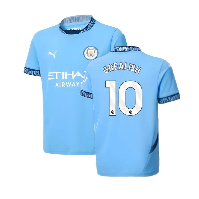 Man City 2024-2025 Shirt (Kids) (Grealish 10) (Kids) | Performance