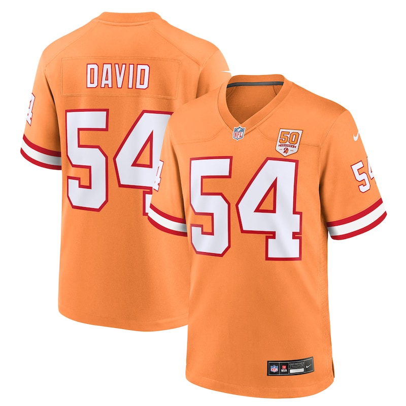 None Lavonte David TB Buccaneers Retro Premium Jersey Game Day Wear
