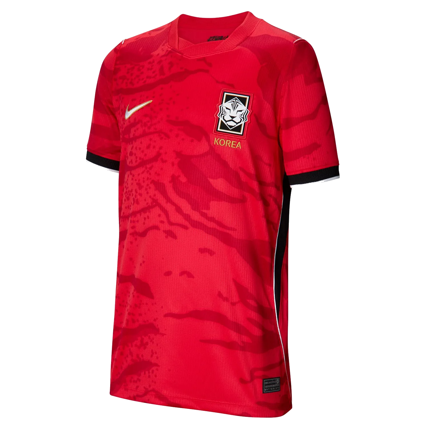 Korea Republic 2026 Home Jersey Youth - Deep Red Tiger Edition