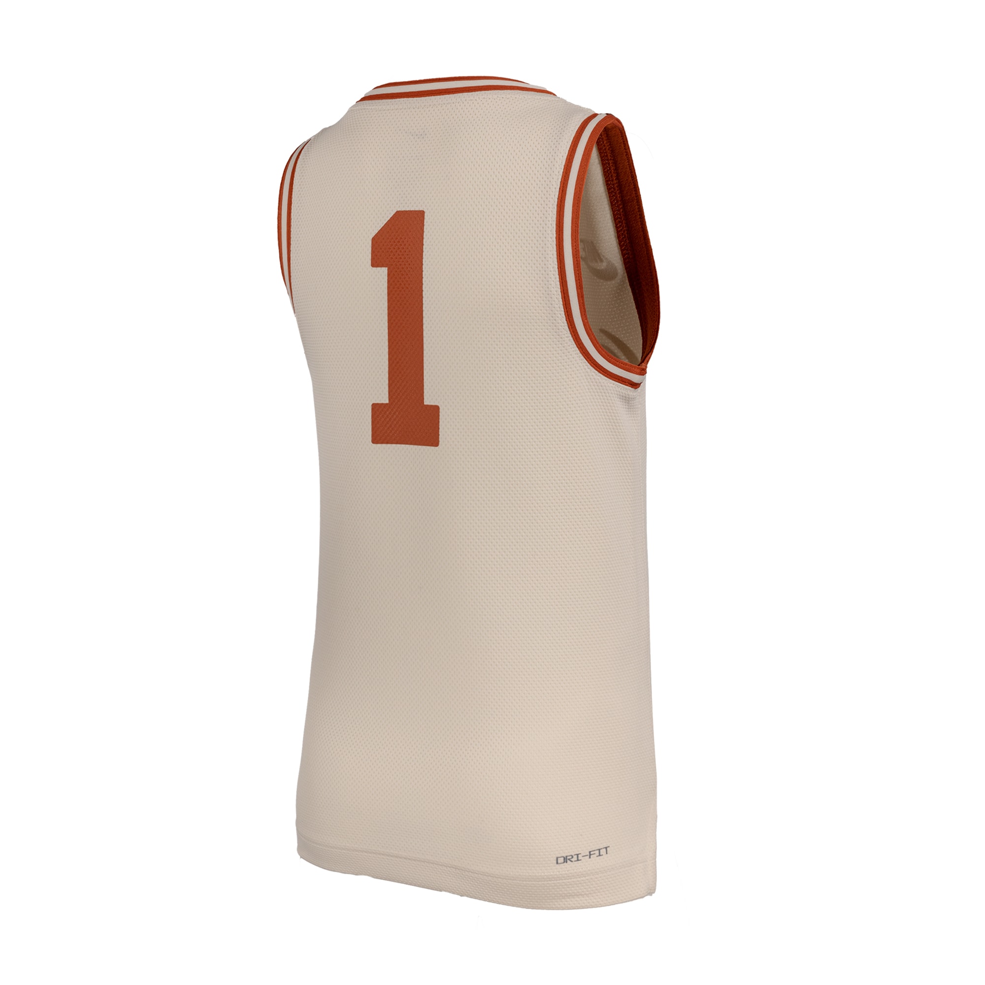 [NJP] Texas Longhorns Youth Retro Replica Basketball Jersey - Natural