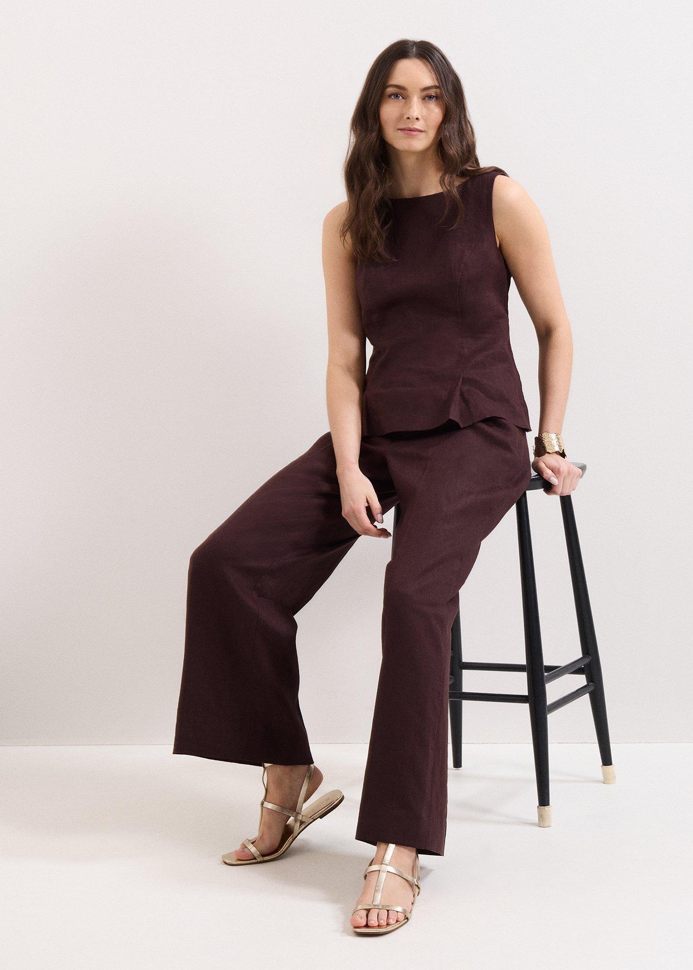 Zoey Linen Trouser