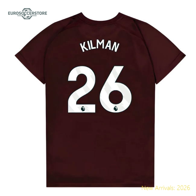 Breathable West Ham Kids Jersey Kilman 2025-2026 Aeroready