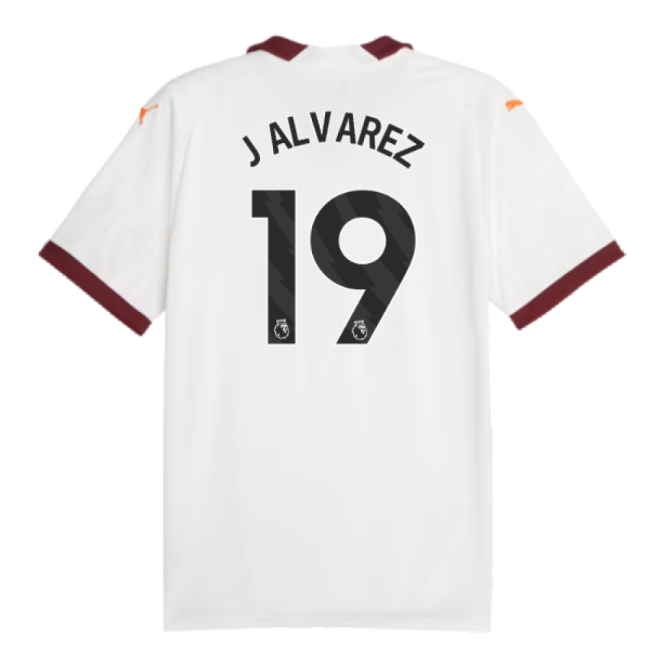 Professional Grade Passionate Football Man City Away Shirt J Alvar...