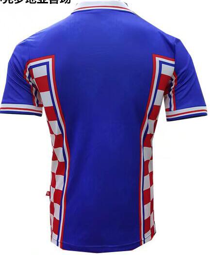 Advanced Fabric Croatia Away 1998 Retro Soccer Jersey Shirt