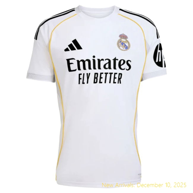 2025-2026 Real Madrid Home Shirt - Elite Jersey (Camavinga 6)