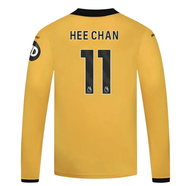 Premium Chan 11 2025 2025-2026 Wolves Long Sleeve Home Shirt - Kids...