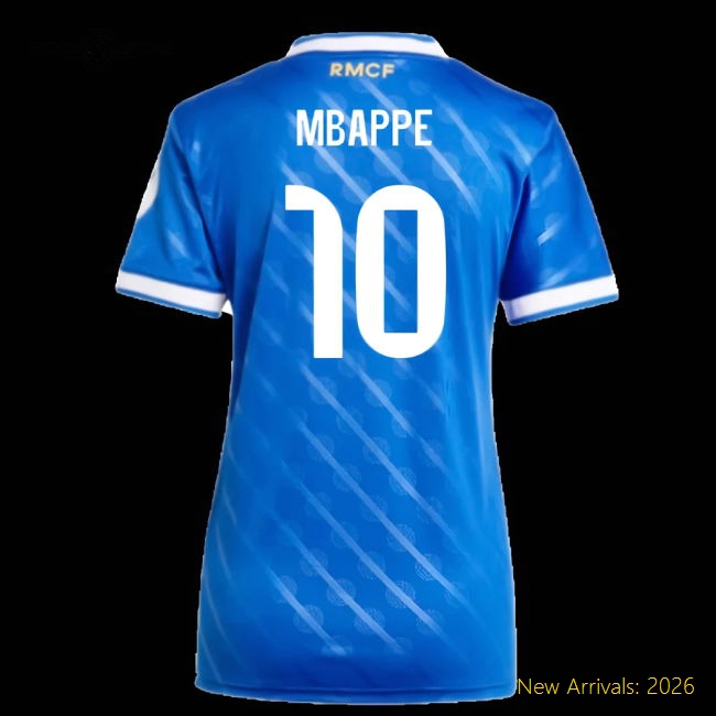Football Team Womens Mbappe Premium Jersey Performance Fabric Smooth