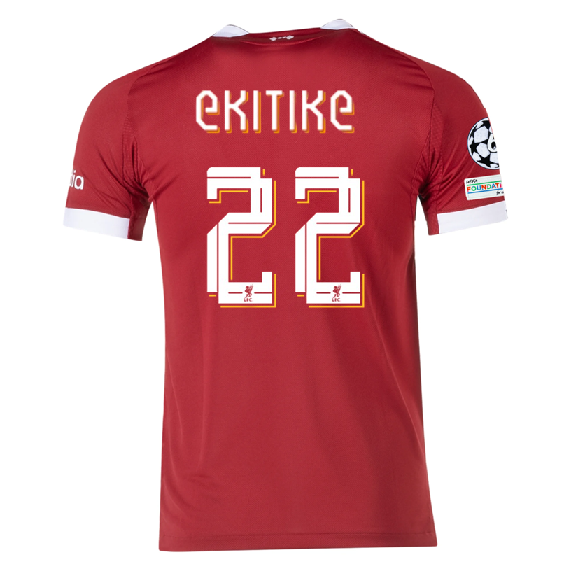 Liverpool Patches 2025-2026 UCL Home Jersey – Authentic Shirt