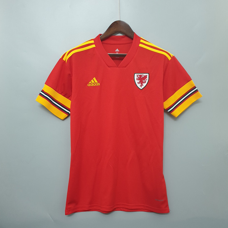 20-21 Wales Euro 2020 Soccer Jersey Home Red Football Shirt -