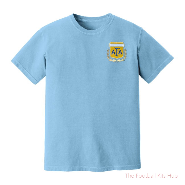 Argentina National Team Embroidered Tee (Sky Blue)